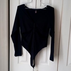 Victoria secret sz XL black bodysuit